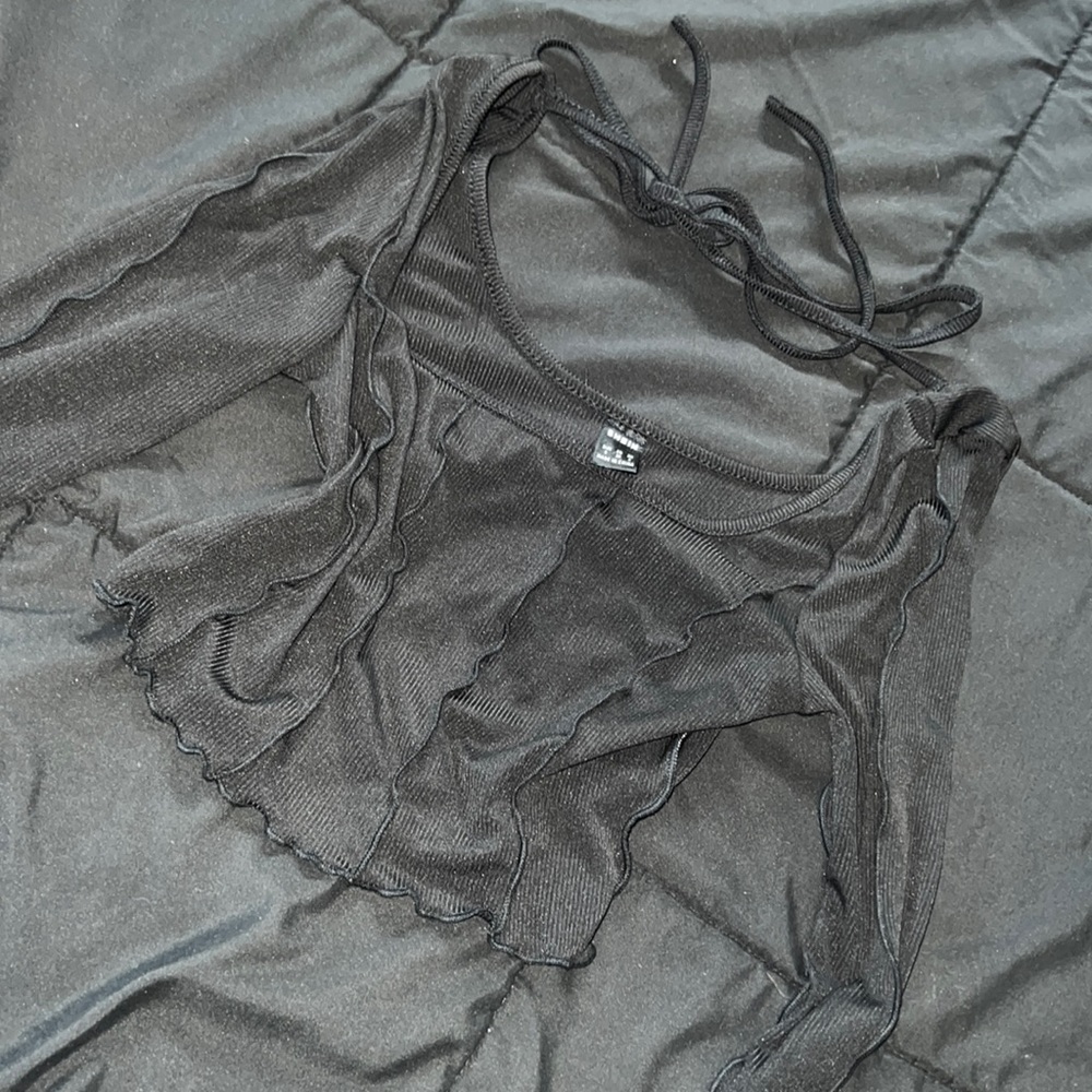 NEW NEVER WORN Crop top lettuce long sleeve